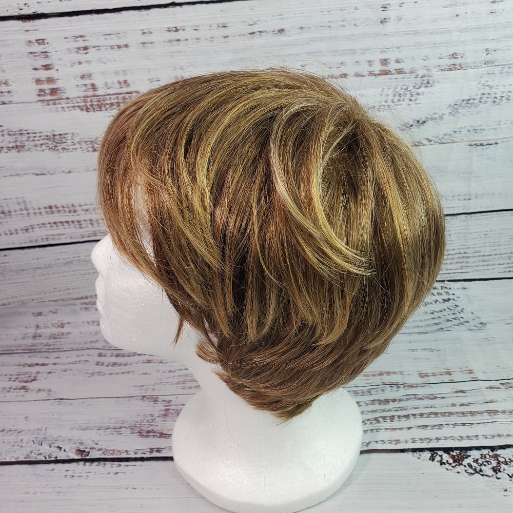 Fantasy Short Wig For Men Golden Brown Color